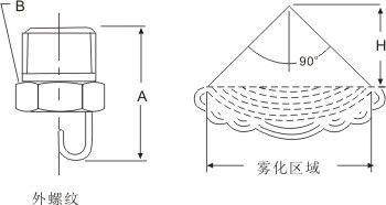 撞針霧化噴嘴外形圖